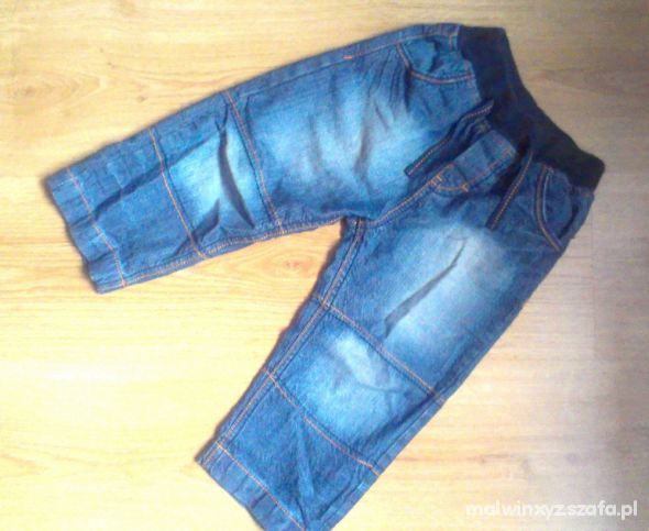 spodnie jeansy na gumce