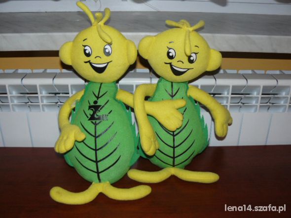 Ufoludki dwa maskotki zielone dla bliźniaków
