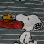 122 128 HM BLUZKA SZARA W PASKI SNOOPY