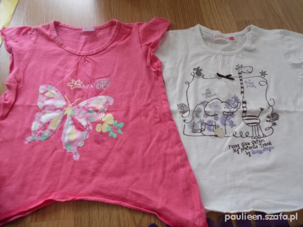 Koszulki na lato rozm 98 i 92