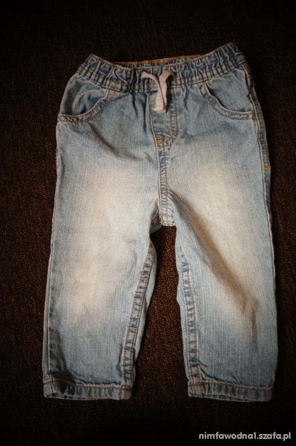 spodnie jeansowe jasne wycierane