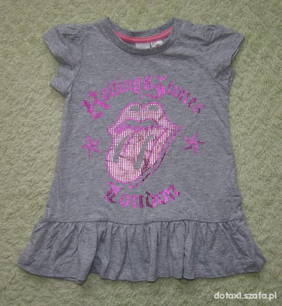 Piękna sukienk H&M ROLLING STONES r 80