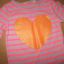 rozm 2 4 latka H&M bluzka serce fluo róz pomarańcz