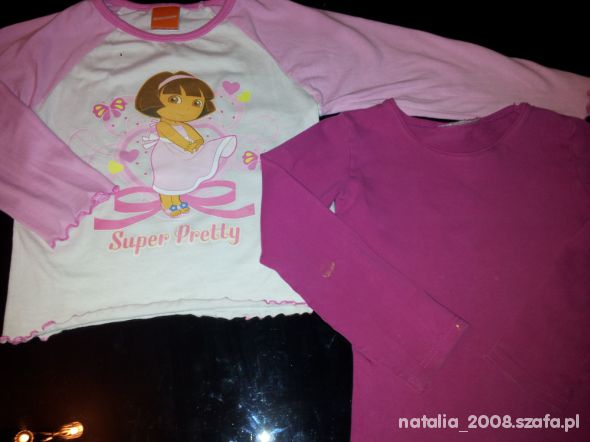 bluzeczka z Dora druga gratis na ok 4 latka