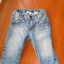 H&M spodnie jeansy REGULAR 74cm
