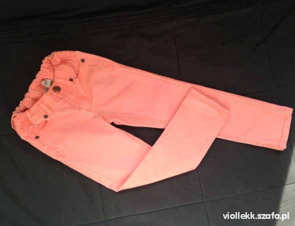 H&M neonkowe fluo morelki slim