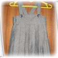 Szaro srebrna sukienka H&M roz 128