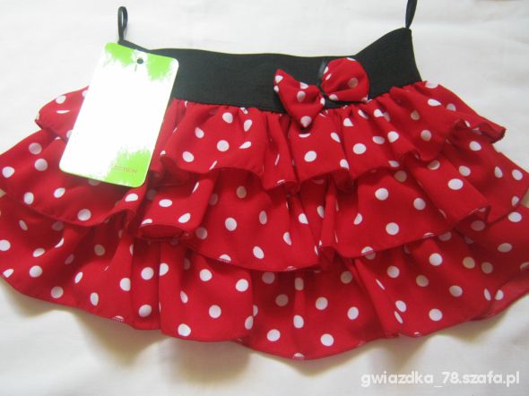 Nowa Spódniczka groszki rozm 110