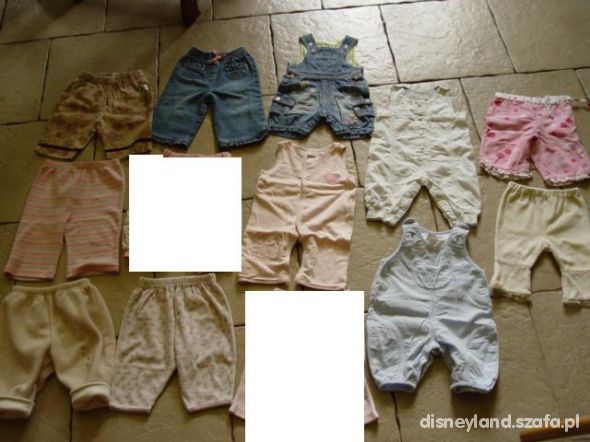 13 par dziewczynka spodnie 0 3 6 miesięcy