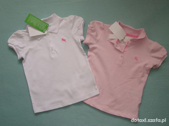 Bluzeczki polo H&M r 96 NOWE