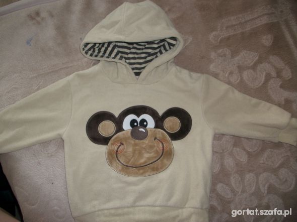 Bluza polarowa z kapturem rozm 86