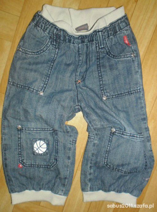Spodnie pumpy jeansy 92 98 Coccodrillo