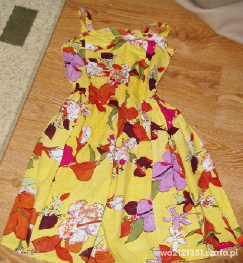 NEXT kolorowa sukienka 134 140
