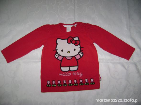 HM czerwona Hello Kitty roz 9 12 msc 74 80 cm