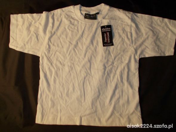 Biała koszulka T shirt 116