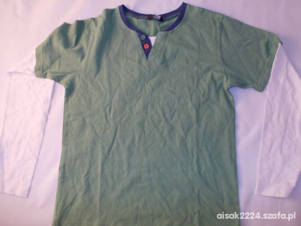 Bluzka T shirt koszulka 2w1 George 134 długi rękaw
