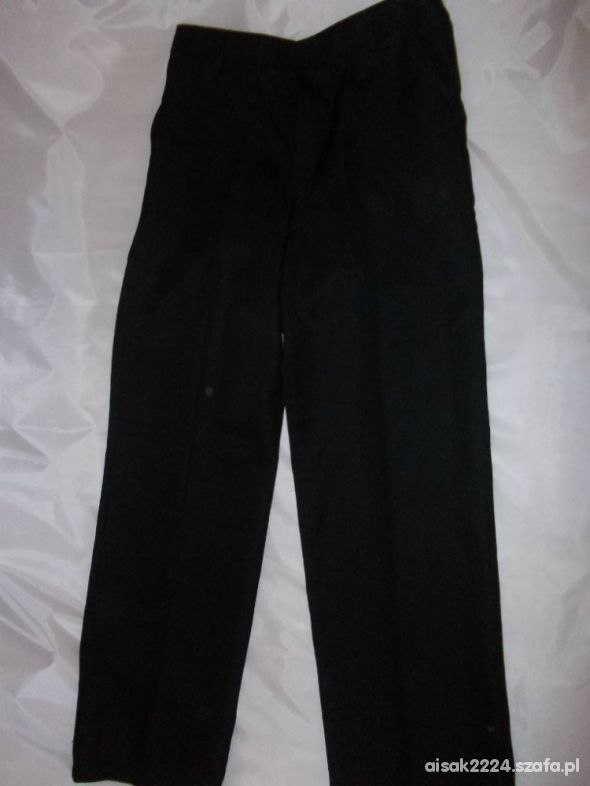 Czarne wyjściowe galowe eleganckie spodnie