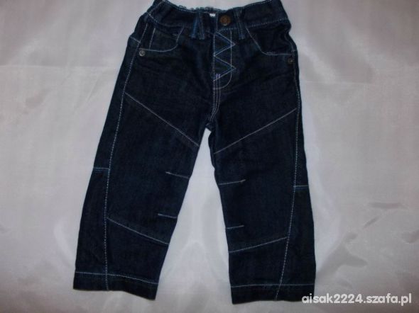 ciemne Spodnie jeansy Next 12 18 80