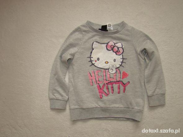 Brokatowa bluza H&M hello kitty 86 92