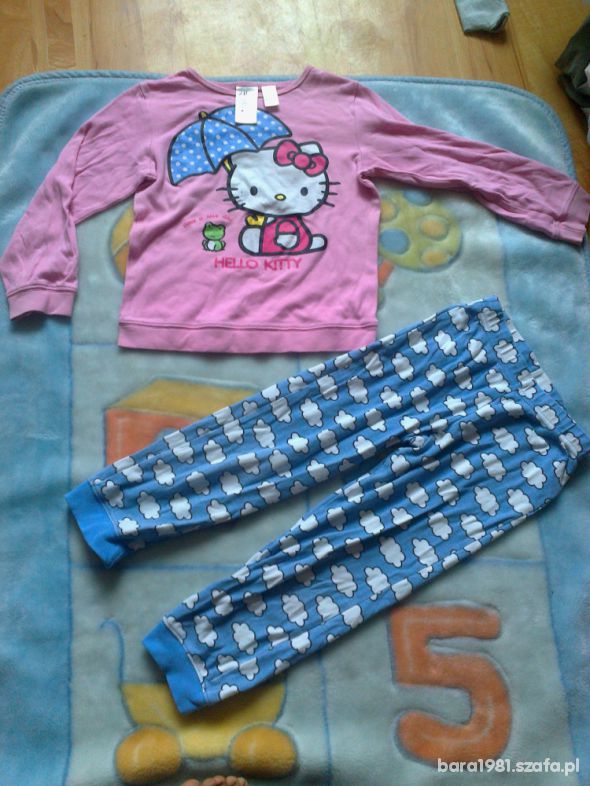 piżama hello kitty H&M rozm 110do 116 na 4do 6lat