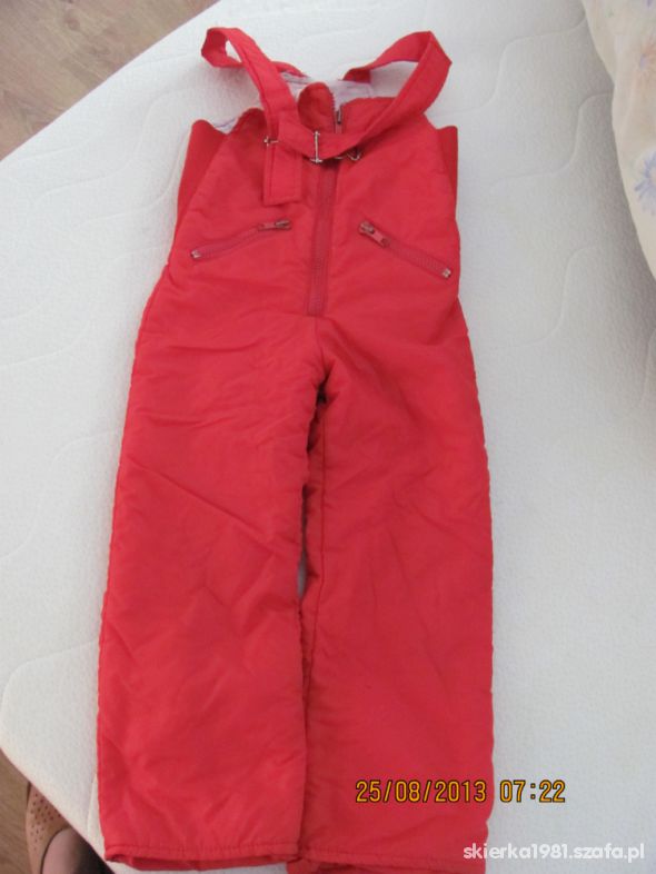 spodnie na szelkach ala narciarskie 104