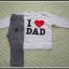 komplecik H&M I LOVE DAD r 74