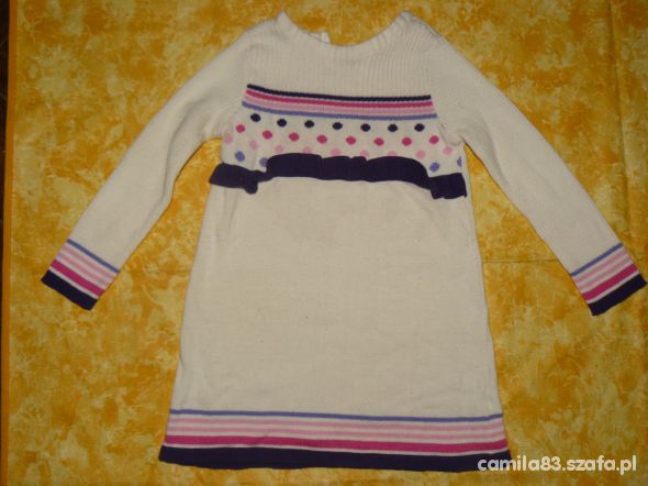 Sweterek sukienka dla 3 latki