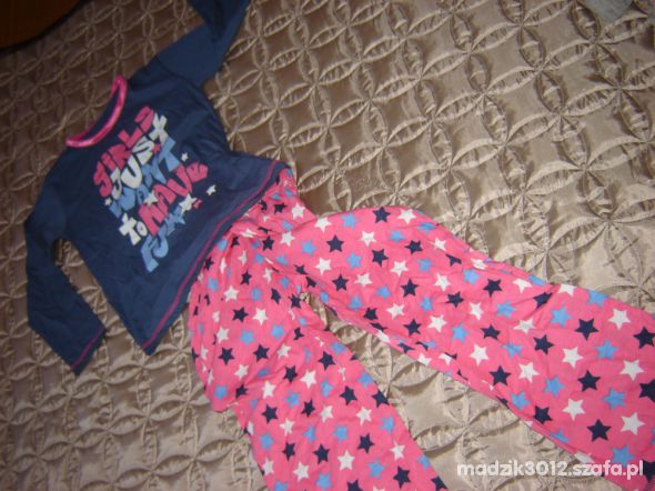 spodenki piżamka dla dziewczynki na 6 do 7 lat