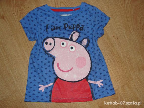 PEPPA PIG KOSZULKA SERDUSZKA 15 2 LATA