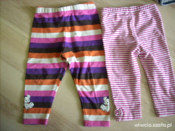 Legginsy w paseczki r 68 74