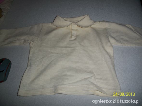 Kremowa bluzeczka z kołnieżykiem 86
