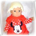 Disney czerwona bluzka roz newborn