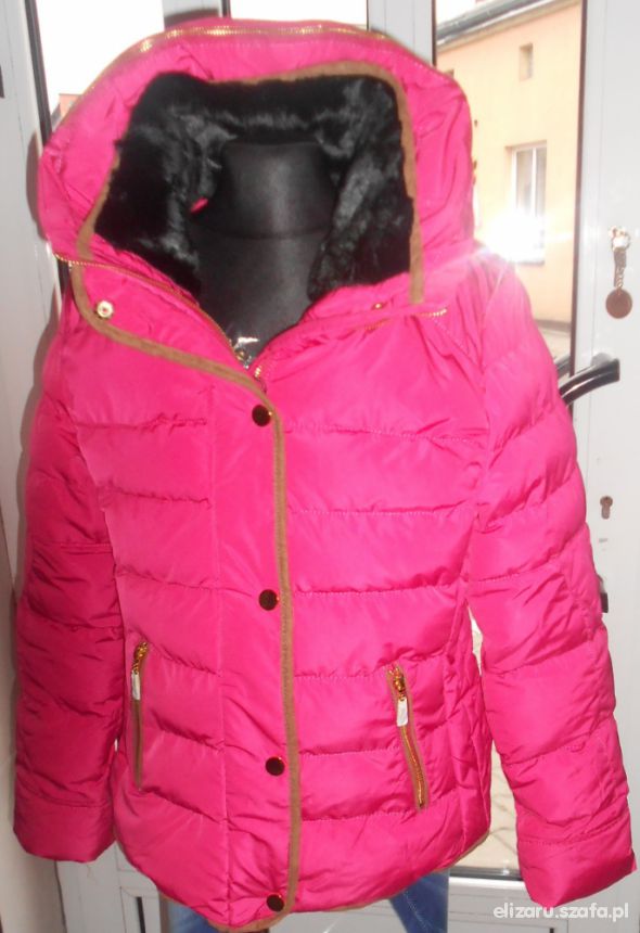 kurtka zimowa dziewczęca pikowana zarka