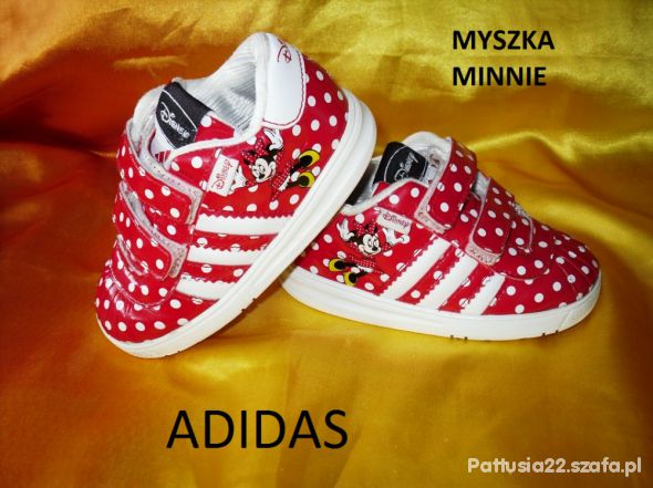 ADIDAS MYSZKA MINNIE CZERWONE W KROPKI 21