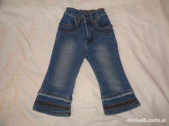 Spodnie jeansowe dżinsowe niebieskie Dzwony