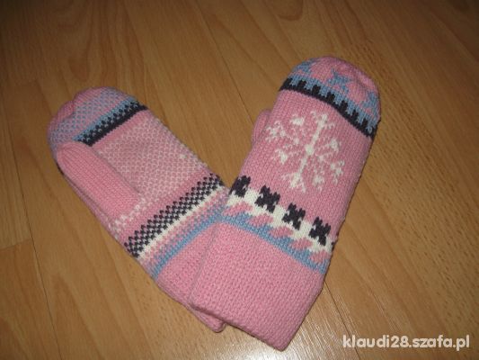 nowe rękawiczki w norweskie wzory