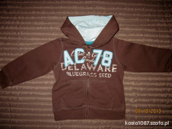 Bluza z kapturem HandM 86 brązowa