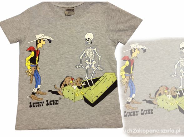 Lucky Luke Nowy Tshirt chłopięcy 104 do 128