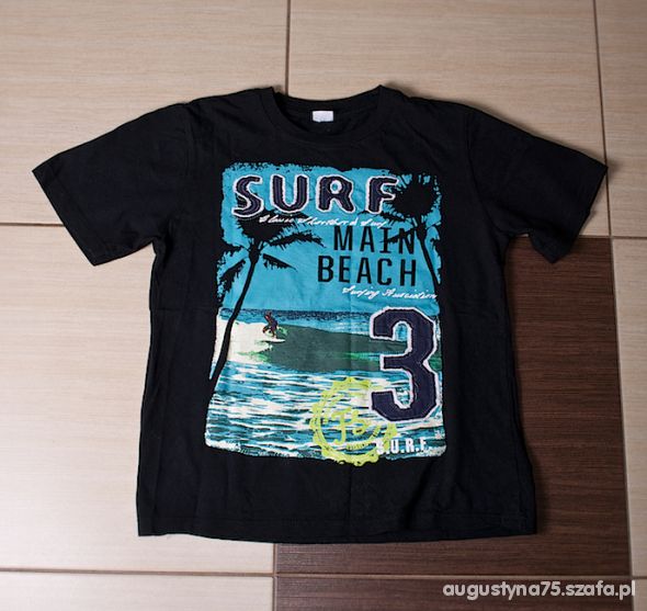 Czarna koszulka Surf 152