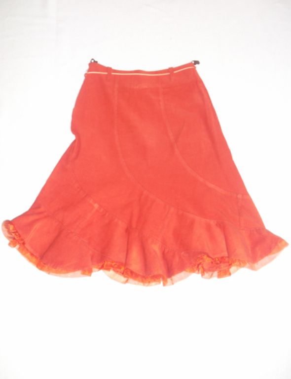 rudo pomarańczowo spódniczka 140