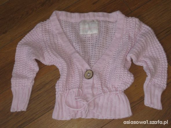 CUBUS różowy krótki sweterek 140