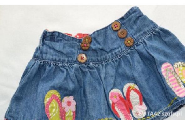 Dżinsowa z japonkami rozm 98 firmy Next