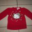 H&M czerwona bluzka Hello Kitty 80 86 cm