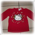 H&M czerwona bluzka Hello Kitty 80 86 cm