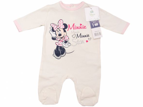 Śpioszki Myszka Minnie 81 cm blady róż