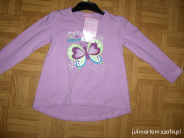 Nowa bluzka Cherokee z motylkiem