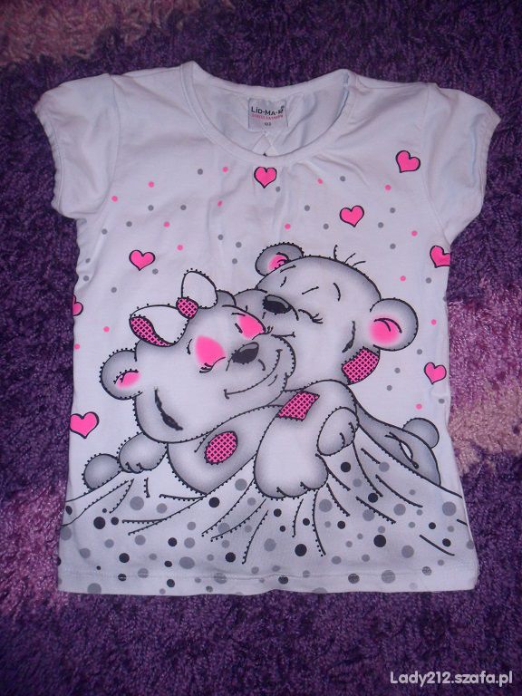 Bluzeczka misie kokardki cudna