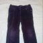 Bawełniane fioletowe spodnie 98 cm