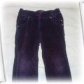 Bawełniane fioletowe spodnie 98 cm