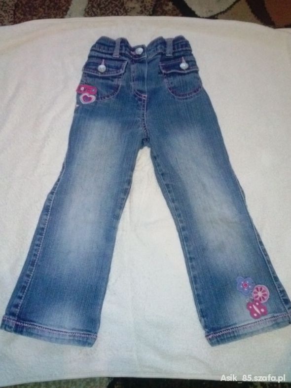 Jeansowe spodnie 104 cm